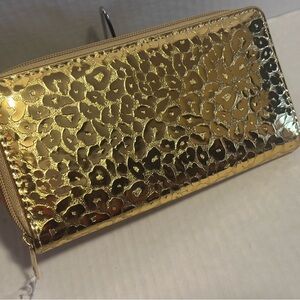 Gold Embossed Women's Wallet